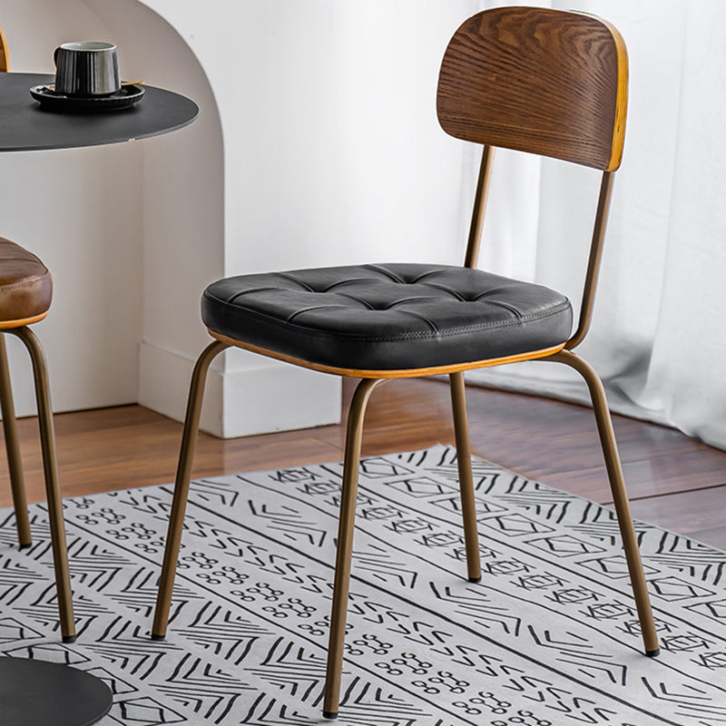 Silla de comedor industrial tapizada silla de comedor de metal