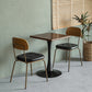 Upholstered Industrial Dining Chair Metal Dining Room Kitchen Chair