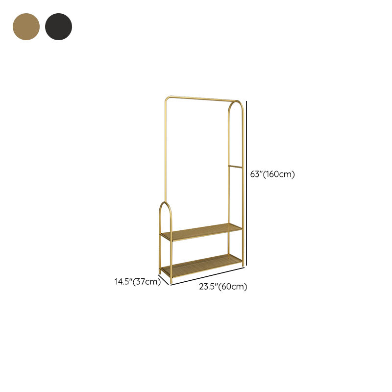 Rack de manteau en manteau ordinaire contemporain avec étagères de rangement