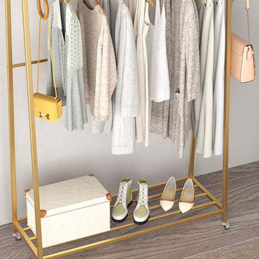 Moderne Style -Rack Doppelregale freistehende Haken Design -Deckstange