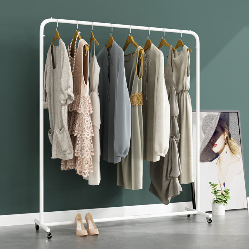 Contemporary Coat Rack Hanging Rail Metal Framed Entryway Kit Clearhalo 'Entry & Mudroom Furniture' 'furn' 'furn_hall_tree_coat_racks' 'Furniture' 'Hall Trees & Coat Racks' 'hall_tree_coat_racks' 6635719