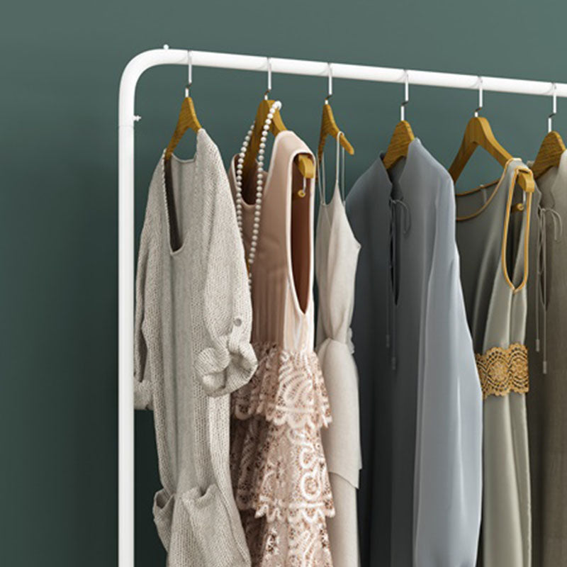 Contemporary Coat Rack Hanging Rail Metal Framed Entryway Kit Clearhalo 'Entry & Mudroom Furniture' 'furn' 'furn_hall_tree_coat_racks' 'Furniture' 'Hall Trees & Coat Racks' 'hall_tree_coat_racks' 6635722