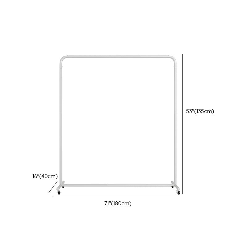 Contemporary Coat Rack Hanging Rail Metal Framed Entryway Kit Clearhalo 'Entry & Mudroom Furniture' 'furn' 'furn_hall_tree_coat_racks' 'Furniture' 'Hall Trees & Coat Racks' 'hall_tree_coat_racks' 6635742
