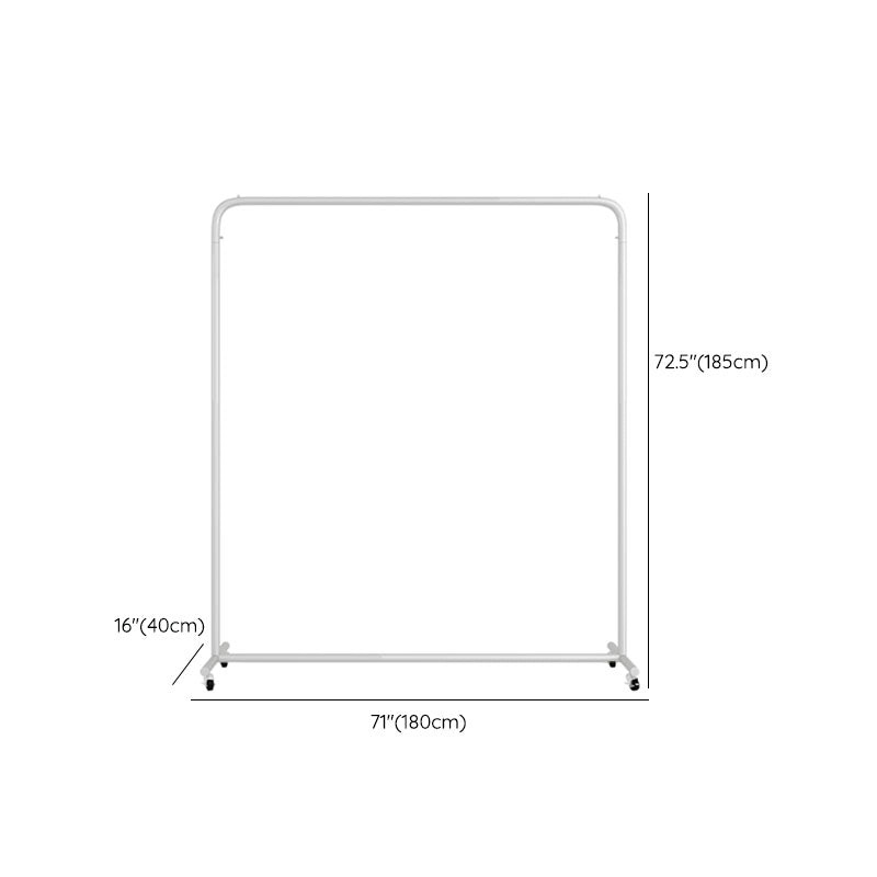 Contemporary Coat Rack Hanging Rail Metal Framed Entryway Kit Clearhalo 'Entry & Mudroom Furniture' 'furn' 'furn_hall_tree_coat_racks' 'Furniture' 'Hall Trees & Coat Racks' 'hall_tree_coat_racks' 6635745