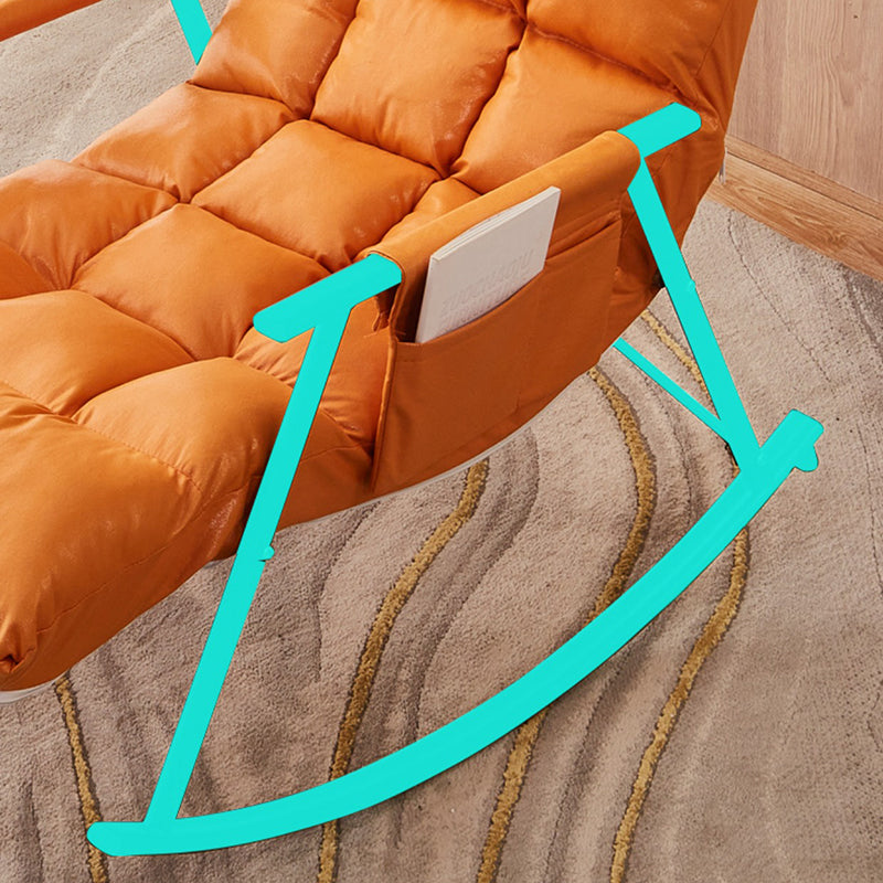 Tufted Cushions Rocker Chair Whole Colored Modern Fabric Rocker Chair in Living Room Clearhalo 'Chairs & Seating' 'furn' 'furn_rocking_chairs' 'Furniture' 'Living Room Furniture' 'Rocking Chairs' 'rocking_chairs' 6635976