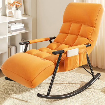 Sedia da salotto per il tempo libero per la casa di divano pigro piccola sedia da appartamento con telaio metallico