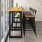 Industrial Style Bar Set 1/4/7/13 Pieces Solid Wood Rectangle Pub Dining Set Clearhalo 'Bar Furniture' 'furn' 'furn_home_bar_bar_sets' 'Furniture' 'Home Bars & Bar Sets' 'home_bar_bar_sets' 'Kitchen & Dining Furniture' 6636327