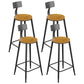 Industrial Style Bar Set 1/4/7/13 Pieces Solid Wood Rectangle Pub Dining Set Wood 28.7"H Stool (Set of 4) Clearhalo 'Bar Furniture' 'furn' 'furn_home_bar_bar_sets' 'Furniture' 'Home Bars & Bar Sets' 'home_bar_bar_sets' 'Kitchen & Dining Furniture' 6636328