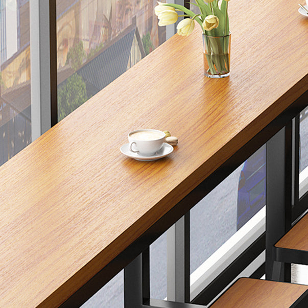 Industrial Style Bar Set 1/4/7/13 Pieces Solid Wood Rectangle Pub Dining Set Clearhalo 'Bar Furniture' 'furn' 'furn_home_bar_bar_sets' 'Furniture' 'Home Bars & Bar Sets' 'home_bar_bar_sets' 'Kitchen & Dining Furniture' 6636332