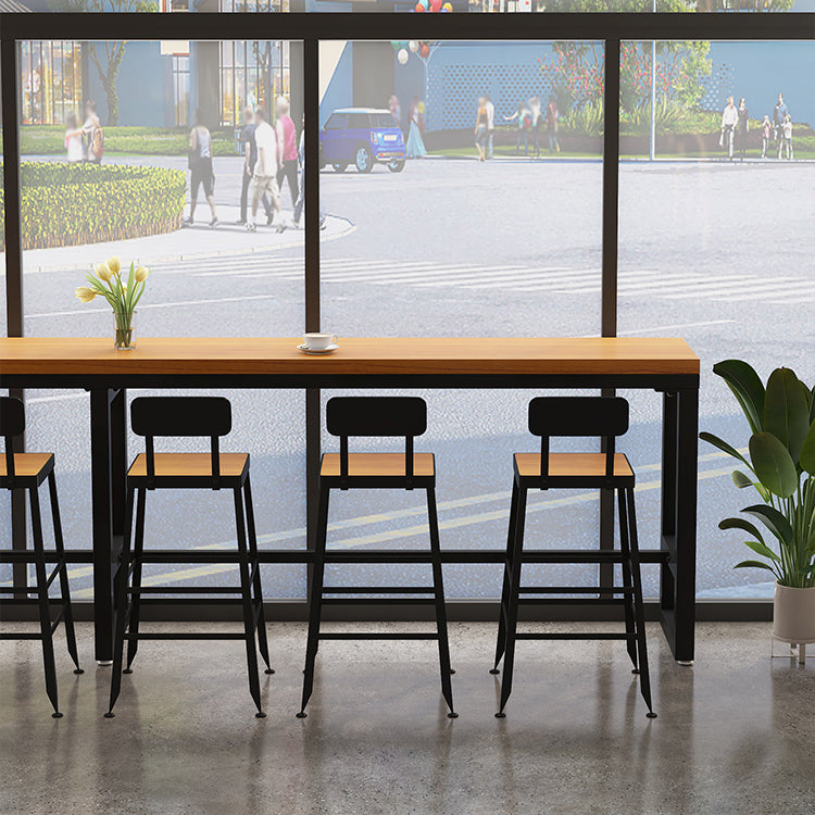 Industrial Style Bar Set 1/4/7/13 Pieces Solid Wood Rectangle Pub Dining Set Clearhalo 'Bar Furniture' 'furn' 'furn_home_bar_bar_sets' 'Furniture' 'Home Bars & Bar Sets' 'home_bar_bar_sets' 'Kitchen & Dining Furniture' 6636335