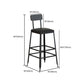 Industrial Style Bar Set 1/4/7/13 Pieces Solid Wood Rectangle Pub Dining Set Clearhalo 'Bar Furniture' 'furn' 'furn_home_bar_bar_sets' 'Furniture' 'Home Bars & Bar Sets' 'home_bar_bar_sets' 'Kitchen & Dining Furniture' 6636349