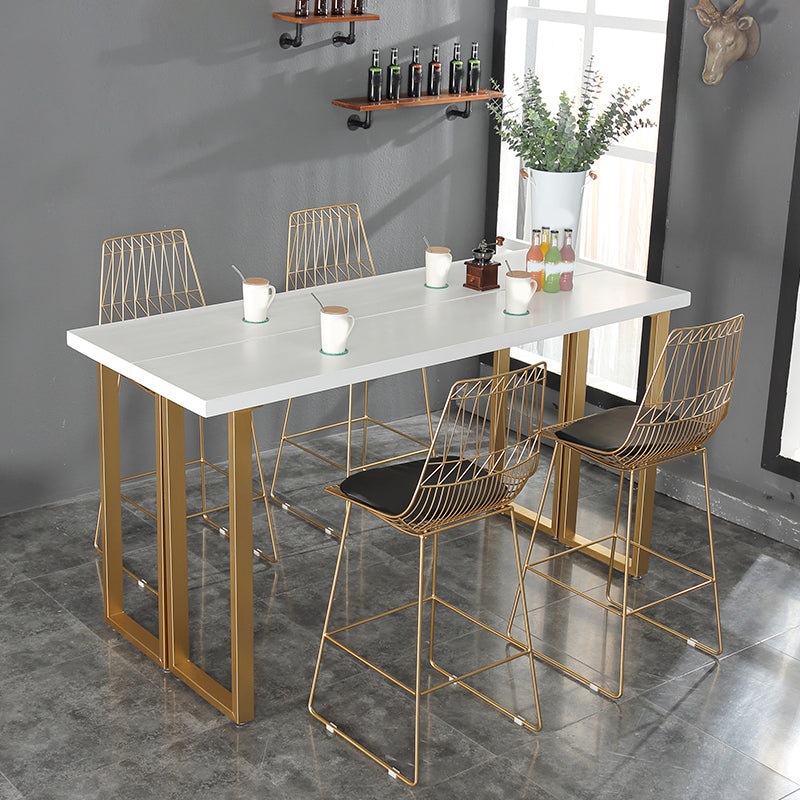 Glam Solid Wood Bar Stool and Table Set 1/4/7 Pieces Pub Table Set Clearhalo 'Bar Furniture' 'furn' 'furn_home_bar_bar_sets' 'Furniture' 'Home Bars & Bar Sets' 'home_bar_bar_sets' 'Kitchen & Dining Furniture' 6636359