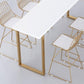Glam Solid Wood Bar Stool and Table Set 1/4/7 Pieces Pub Table Set Clearhalo 'Bar Furniture' 'furn' 'furn_home_bar_bar_sets' 'Furniture' 'Home Bars & Bar Sets' 'home_bar_bar_sets' 'Kitchen & Dining Furniture' 6636364