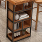 Brown 1/4 Pieces Pub Dining Set Solid Wood Table and Stool Set Clearhalo 'Bar Furniture' 'furn' 'furn_home_bar_bar_sets' 'Furniture' 'Home Bars & Bar Sets' 'home_bar_bar_sets' 'Kitchen & Dining Furniture' 6636379
