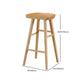 Brown 1/4 Pieces Pub Dining Set Solid Wood Table and Stool Set Clearhalo 'Bar Furniture' 'furn' 'furn_home_bar_bar_sets' 'Furniture' 'Home Bars & Bar Sets' 'home_bar_bar_sets' 'Kitchen & Dining Furniture' 6636381