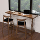 Brown 1/2/3 Pieces Pub Dining Set Solid Wood Table and Stool Set Clearhalo 'Bar Furniture' 'furn' 'furn_home_bar_bar_sets' 'Furniture' 'Home Bars & Bar Sets' 'home_bar_bar_sets' 'Kitchen & Dining Furniture' 6636386