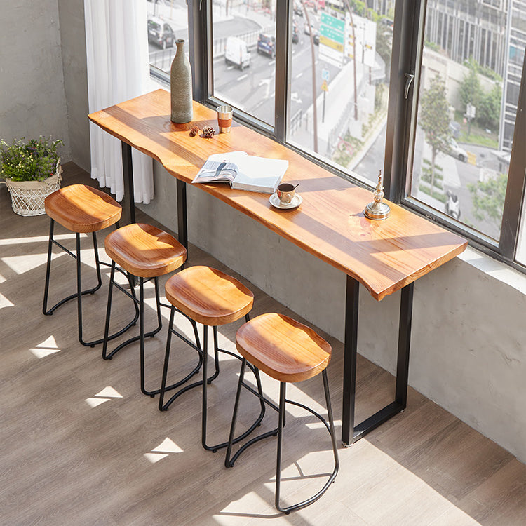 Rectangular Counter Height Pub Set 1/2/4/5 Pieces Pub Dining Set Clearhalo 'Bar Furniture' 'furn' 'furn_home_bar_bar_sets' 'Furniture' 'Home Bars & Bar Sets' 'home_bar_bar_sets' 'Kitchen & Dining Furniture' 6636408