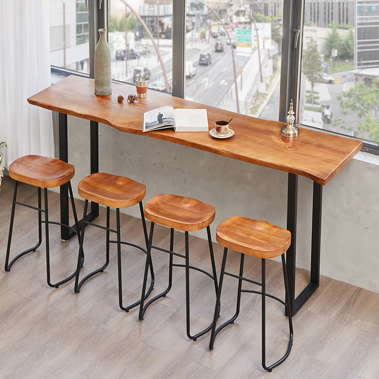 Rectangular Counter Height Pub Set 1/2/4/5 Pieces Pub Dining Set Clearhalo 'Bar Furniture' 'furn' 'furn_home_bar_bar_sets' 'Furniture' 'Home Bars & Bar Sets' 'home_bar_bar_sets' 'Kitchen & Dining Furniture' 6636419