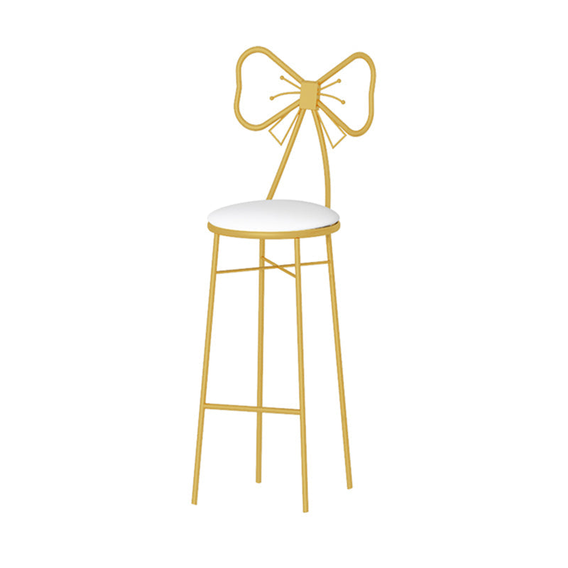 Rectangular Bar Stool and Table Set 1/3 Pieces Pub Table Set for Dining Room Matte Gold 27.5"H Stool (Single) Clearhalo 'Bar Furniture' 'furn' 'furn_home_bar_bar_sets' 'Furniture' 'Home Bars & Bar Sets' 'home_bar_bar_sets' 'Kitchen & Dining Furniture' 6636477