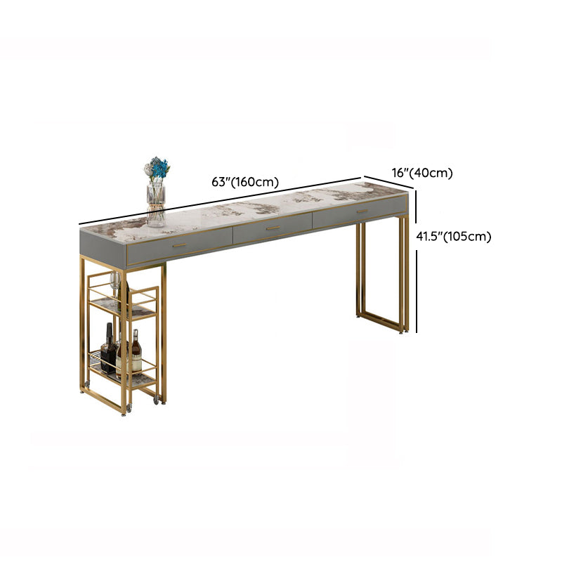 Rectangular Bar Stool and Table Set 1/3 Pieces Pub Table Set for Dining Room Clearhalo 'Bar Furniture' 'furn' 'furn_home_bar_bar_sets' 'Furniture' 'Home Bars & Bar Sets' 'home_bar_bar_sets' 'Kitchen & Dining Furniture' 6636487