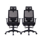 Modern Office Chair Fixed Arms Adjustable Seat Height Desk Chair with Wheels 2 Piece Set Clearhalo 'furn' 'furn_office_chair' 'Furniture' 'Office Chairs' 'Office Furniture' 'office_chair' 6636504