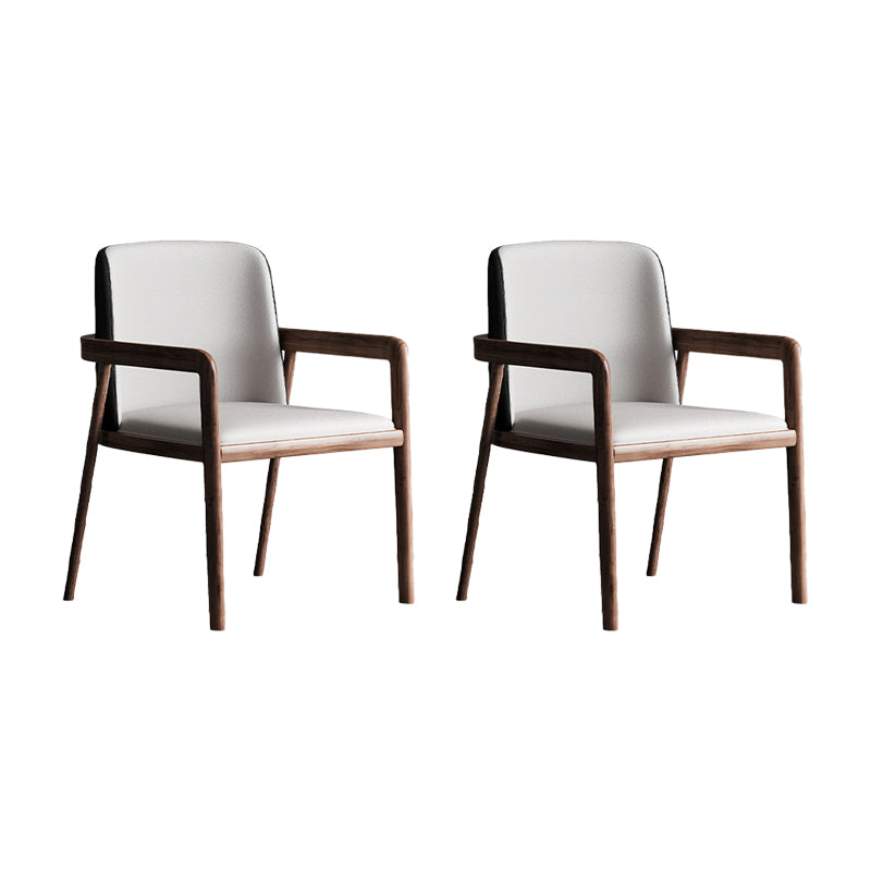 Contemporary Fixed Arms Chair Leather Conference Chair for Office 2 Piece Set Clearhalo 'furn' 'furn_office_chair' 'Furniture' 'Office Chairs' 'Office Furniture' 'office_chair' 6636535