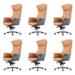 Contemporary No Arm Executive Chair Height-adjustable Managers Chair for Office