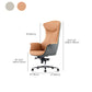 Contemporary No Arm Executive Chair Height-adjustable Managers Chair for Office