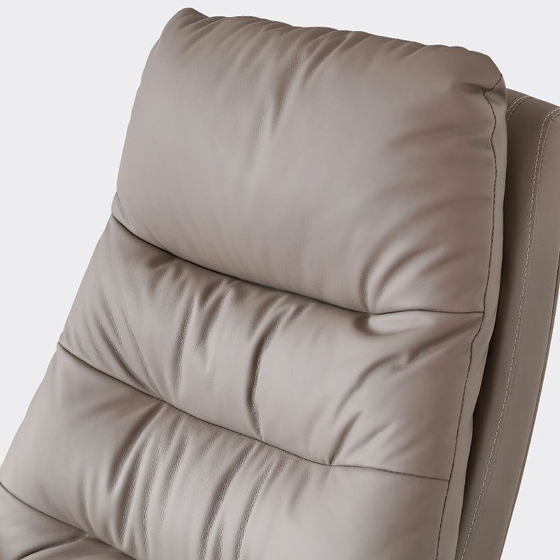 Modern Leather Desk Chair Adjustable Seat Height Padded Arms Office Chair with Wheels Clearhalo 'furn' 'furn_office_chair' 'Furniture' 'Office Chairs' 'Office Furniture' 'office_chair' 6636599