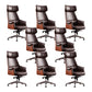Modern No Arm Executive Chair Height-adjustable Managers Chair for Office 8 Piece Set Clearhalo 'furn' 'furn_office_chair' 'Furniture' 'Office Chairs' 'Office Furniture' 'office_chair' 6636618