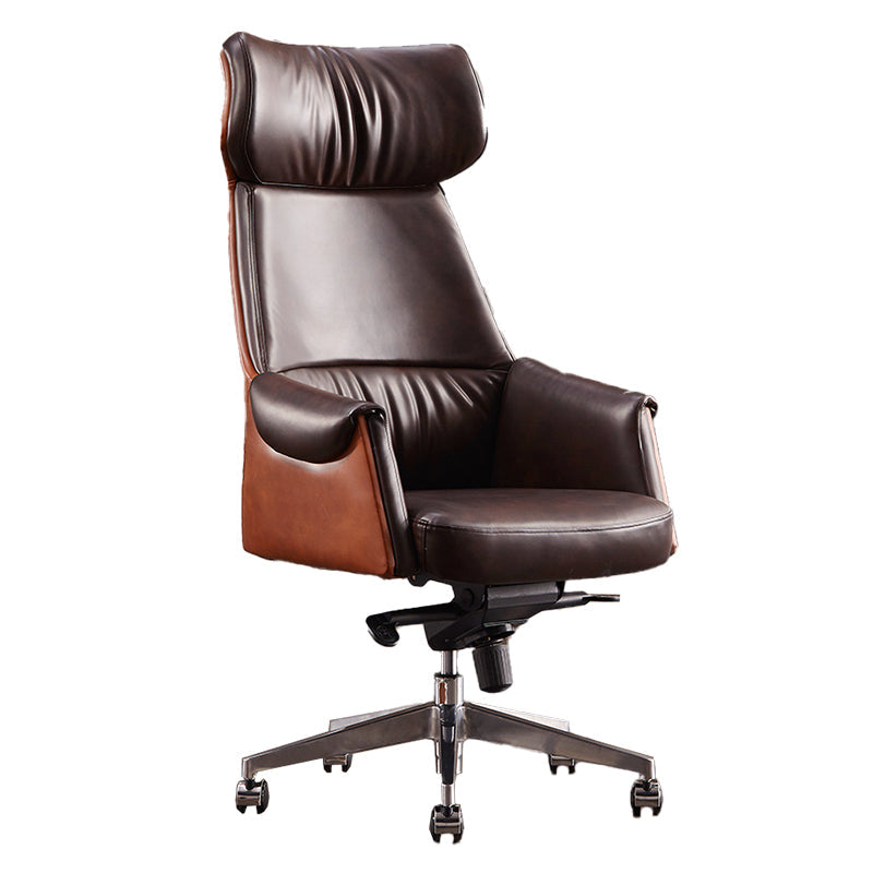 Modern No Arm Executive Chair Height-adjustable Managers Chair for Office Clearhalo 'furn' 'furn_office_chair' 'Furniture' 'Office Chairs' 'Office Furniture' 'office_chair' 6636620