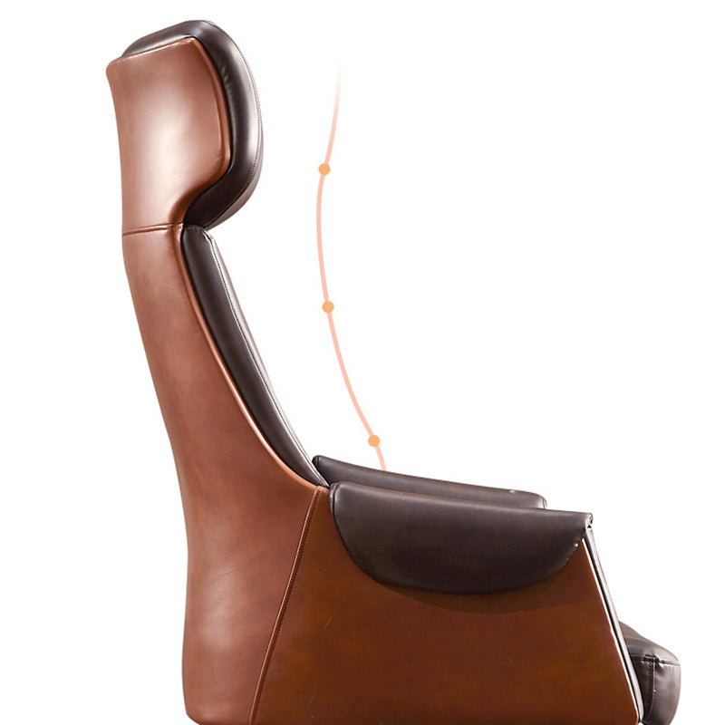 Modern No Arm Executive Chair Height-adjustable Managers Chair for Office Clearhalo 'furn' 'furn_office_chair' 'Furniture' 'Office Chairs' 'Office Furniture' 'office_chair' 6636622