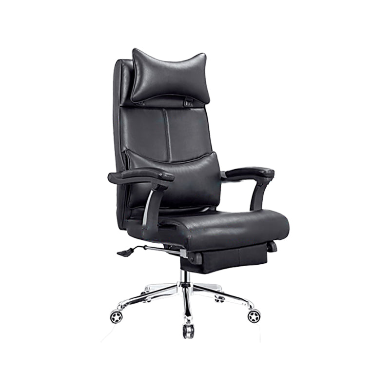 Modern Office Chair Padded Arms Adjustable Seat Height Desk Chair with Wheels Clearhalo 'furn' 'furn_office_chair' 'Furniture' 'Office Chairs' 'Office Furniture' 'office_chair' 6636653