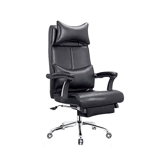 Modern Office Chair Padded Arms Adjustable Seat Height Desk Chair with Wheels Clearhalo 'furn' 'furn_office_chair' 'Furniture' 'Office Chairs' 'Office Furniture' 'office_chair' 6636653