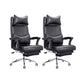 Modern Office Chair Padded Arms Adjustable Seat Height Desk Chair with Wheels Black 2 Piece Set Clearhalo 'furn' 'furn_office_chair' 'Furniture' 'Office Chairs' 'Office Furniture' 'office_chair' 6636656