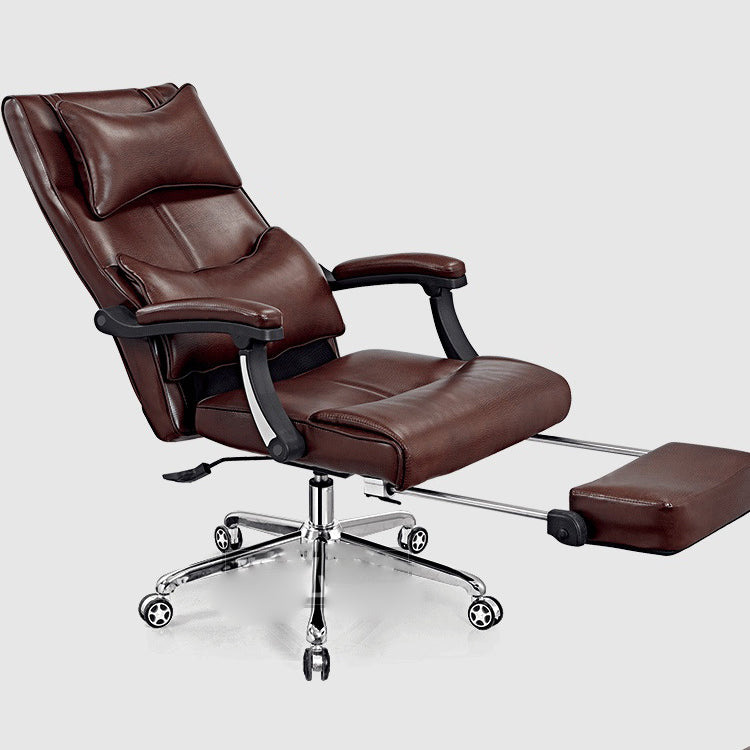 Modern Office Chair Padded Arms Adjustable Seat Height Desk Chair with Wheels Clearhalo 'furn' 'furn_office_chair' 'Furniture' 'Office Chairs' 'Office Furniture' 'office_chair' 6636664