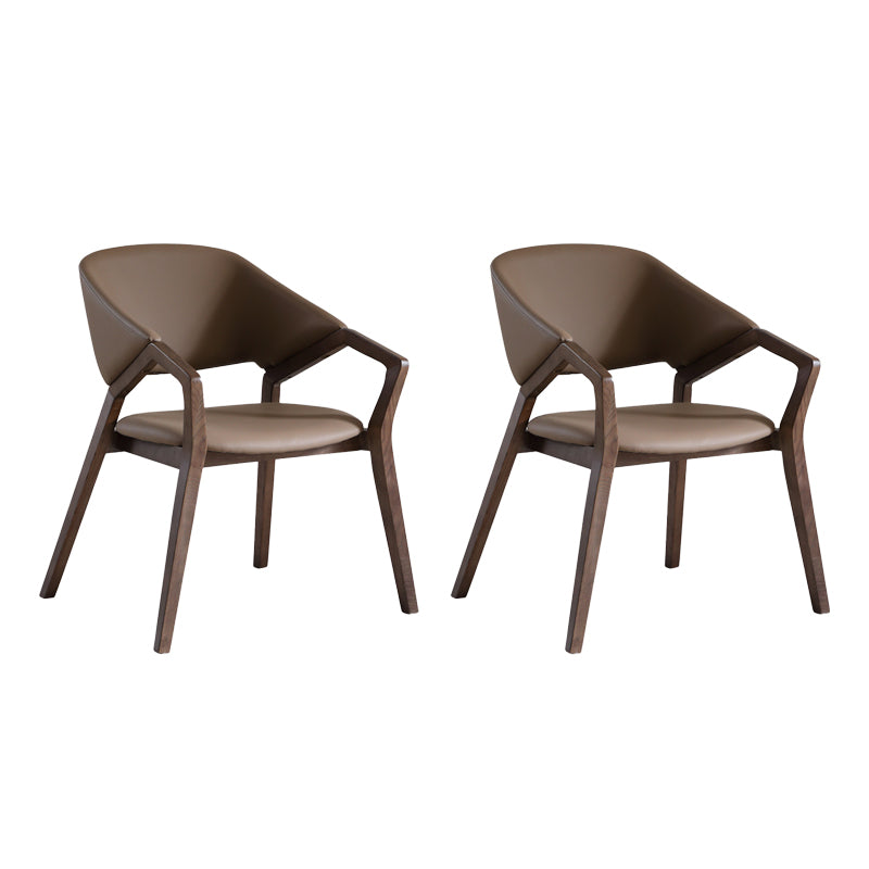 Eigentijdse vaste wapenconferentie stoel leerstoel voor kantoor