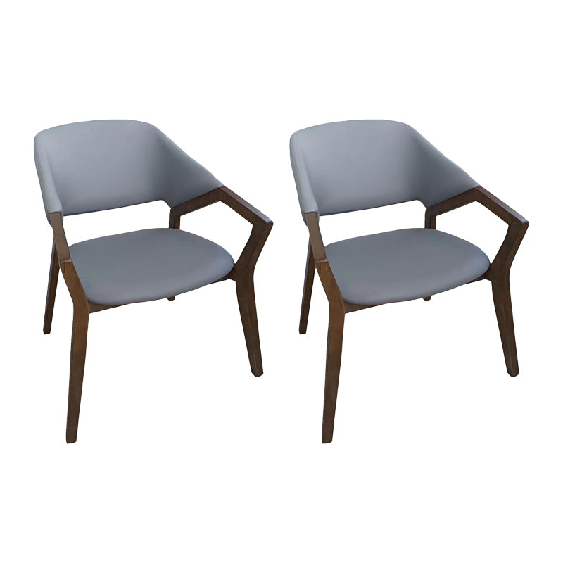 Eigentijdse vaste wapenconferentie stoel leerstoel voor kantoor