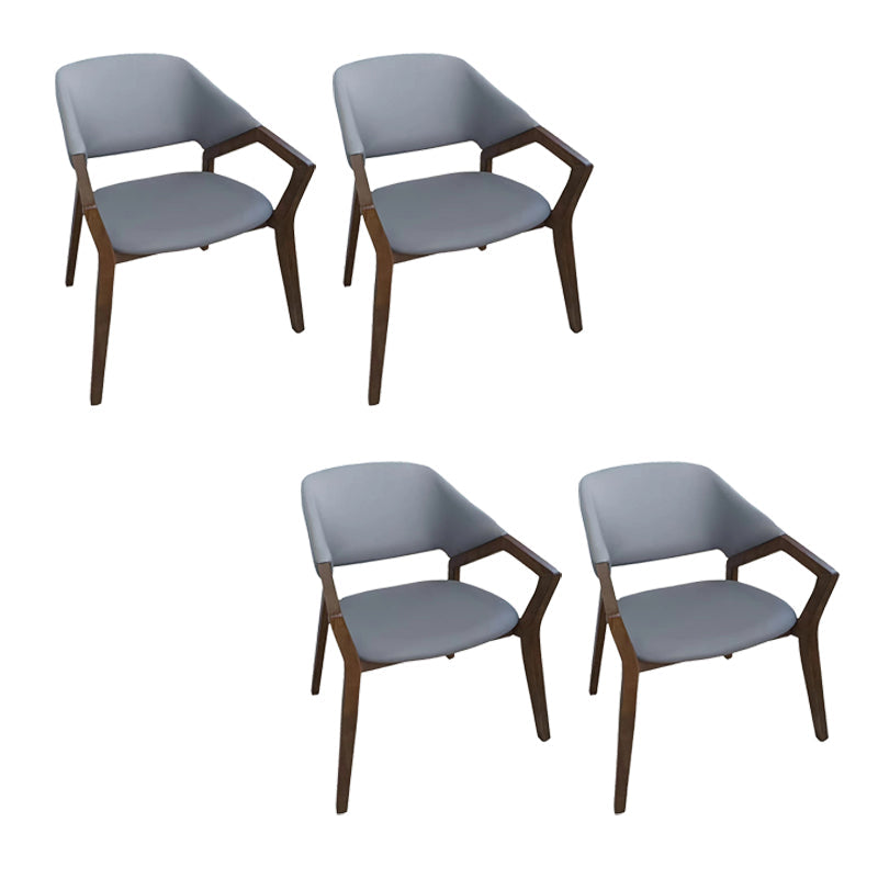 Eigentijdse vaste wapenconferentie stoel leerstoel voor kantoor