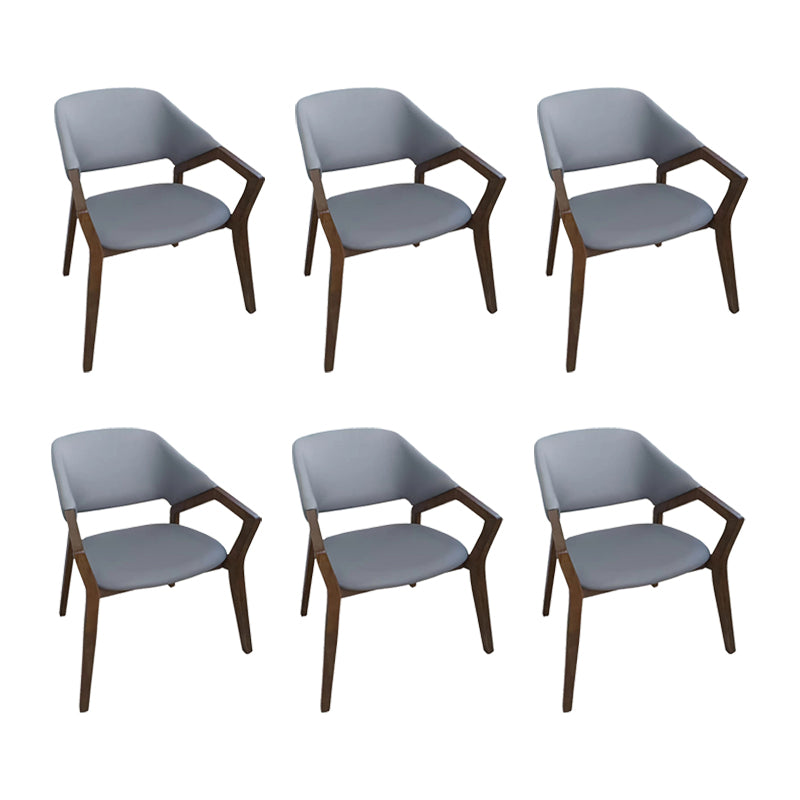 Eigentijdse vaste wapenconferentie stoel leerstoel voor kantoor