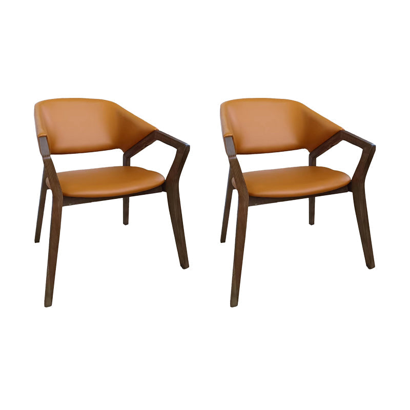 Eigentijdse vaste wapenconferentie stoel leerstoel voor kantoor