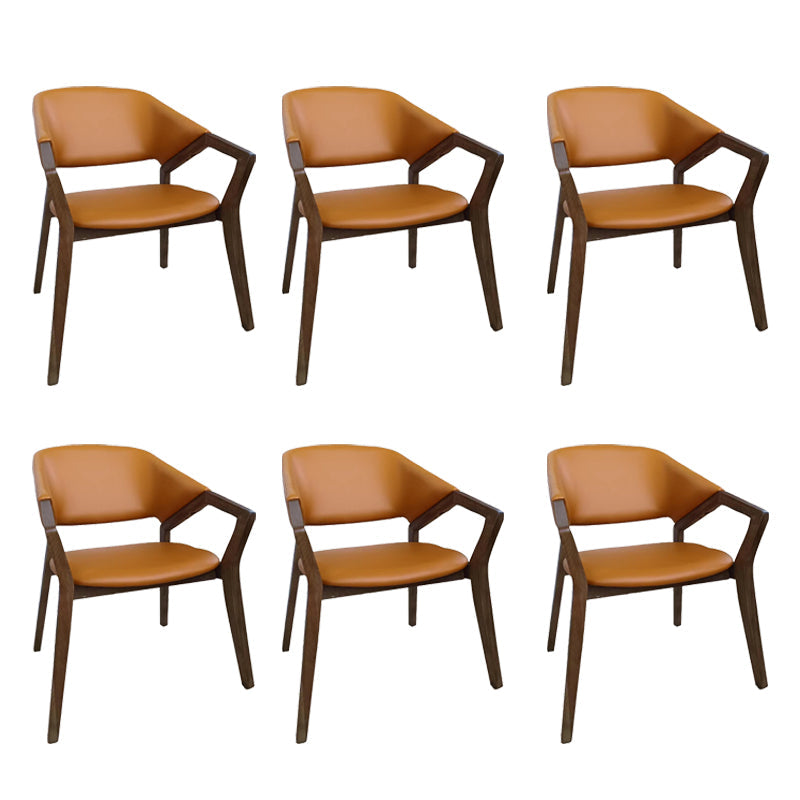 Eigentijdse vaste wapenconferentie stoel leerstoel voor kantoor