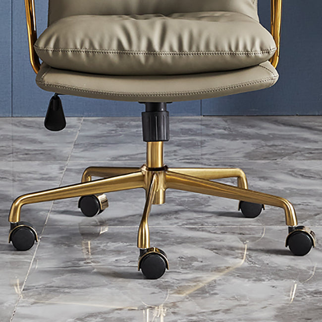 Modern Chair Adjustable Seat Height Padded Arms Desk Chair with Wheels Clearhalo 'furn' 'furn_office_chair' 'Furniture' 'Office Chairs' 'Office Furniture' 'office_chair' 6636717