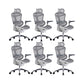 Modern Style Office Chair Adjustable Seat Height Desk Chair with Wheels