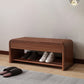 Mid-Century Modern Seating Bench Rectangle Shoe Storage Accent Bench Clearhalo 'Benches' 'Chairs & Seating' 'furn' 'furn_benches' 'Furniture' 'Living Room Furniture' 6636913