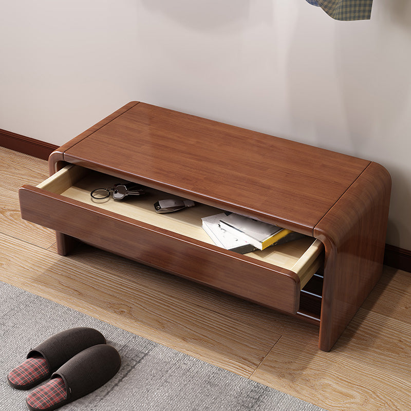 Mid-Century Modern Seating Bench Rectangle Shoe Storage Accent Bench Clearhalo 'Benches' 'Chairs & Seating' 'furn' 'furn_benches' 'Furniture' 'Living Room Furniture' 6636914