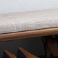 Mid-Century Modern Seating Bench Rubberwood Shoe Storage Rectangle Entryway Bench Clearhalo 'Benches' 'Chairs & Seating' 'furn' 'furn_benches' 'Furniture' 'Living Room Furniture' 6636930