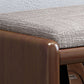 Mid-Century Modern Seating Bench Rubberwood Shoe Storage Rectangle Entryway Bench Clearhalo 'Benches' 'Chairs & Seating' 'furn' 'furn_benches' 'Furniture' 'Living Room Furniture' 6636931