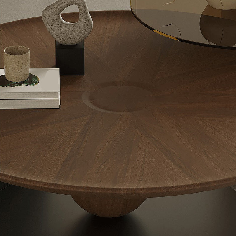 Modern Wood Coffee Table Round Nesting Coffee Table Set for Living Room Clearhalo 'Coffee & Accent Tables' 'Coffee Tables' 'coffee_tables' 'furn' 'furn_coffee_tables' 'Furniture' 'Living Room Furniture' 6637269