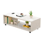 Rectangular 1 - Shelf Coffee Table with Casters Contemporary 15" H 1 Single Cocktail Table Clearhalo 'Coffee & Accent Tables' 'Coffee Tables' 'coffee_tables' 'furn' 'furn_coffee_tables' 'Furniture' 'Living Room Furniture' 6637286